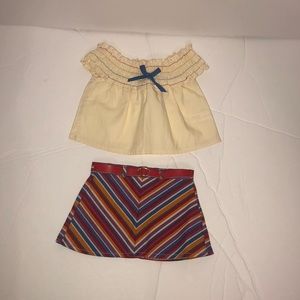 American Girl Julie’s Summer Skirt Set.  Partial outfit